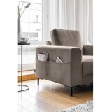 Miuform Smeđa fotelja od samta Lofty Lilly – | shoptok.hr
