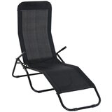 SUNFUN Ležalnik Sunfun Marissa (137 x 63 x 103 cm, jeklo in tekstil, črna) Cene