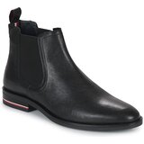 Tommy Hilfiger Polškornji Signature Hilfiger Lth Chelsea Črna | Shoptok.si