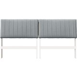 vidaXL Tapecirani uzglavlje Svijetlo siva 180 cm Čvrsto borovo drvo | shoptok.hr