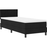 Krevet s opruga kutije s uzglavljem Crna 80 x 200 cm tkanina | Eponuda.com