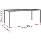  9-dijelni vrtni bistro set od poliratana s jastucima sivi | shoptok.hr