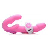 Strap U Vibracijski strap on Urge, roza Cene