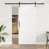 vidaXL Drsna vrata z kompletom pribora Bela 93x211 cm iz masivnega bora, Notranja vrata 'ORKDAL'Bela 93x211x4 cm iz masivnega bora | Shoptok.si