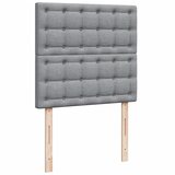 Krevet s oprugama i madracem svjetlosivi 100x200 cm od tkanine | shoptok.hr