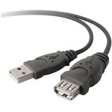 Belkin USB kabel USB 2.0 USB-A vtič\, USB-A vtičnica 4.80 m črna UL-certificirano F3U153BT4.8M, (20417110) | Shoptok.si