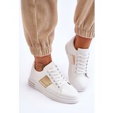 Boto Classic Sports Shoes White and Gold Follow Me | Shoptok.si
