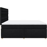  Krevet s oprugama i madracem crni 180x200 cm od tkanine | shoptok.hr