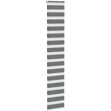 Zebra zavjesa tamno siva 45x230 cm Širina tkanine 40,9 cm Poliester | Shoptok.si