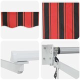  Električni zložljiv senčnik Oranžna, Črna in Rumena 2,5 x 2 m, (5000206462) | Shoptok.si