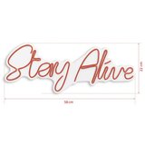WALLXPERT dekorativna plastična led rasveta stay alive red | ePonuda.com