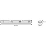 Ledvance LED tehnička fluorescentna svetiljka DAMP T8 1xG13/7W/230V IP65 | Eponuda.com