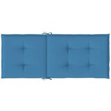 vidaXL Jastuci za stolice 6 kom prošarano plavi 120x50x4 cm od tkanine | shoptok.hr