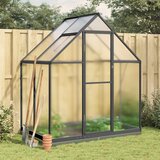 vidaXL Rastlinjak z okvirjem antracit 169x114x202 cm aluminij Cene