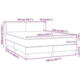  Krevet s oprugama i madracem ružičasti 140x210 cm baršunasti | shoptok.hr