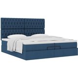  Otomanski okvir kreveta s madracima plavi 200x200cm tkanine | shoptok.hr