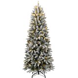  Umjetno božićno drvce s 300 LED žarulja i snijegom 180 cm | shoptok.hr