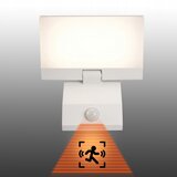  LED Spoljašnje zidno svetlo sa senzorom LED/18W/230V IP44 belo | Eponuda.com