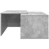  Set stolića za kavu 2 pcs Betonski sivi Konstruirano drvo | shoptok.hr