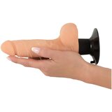 Nature Skin M - realistični vibrator za testise, s ljepljivim potplatom (prirodni) | shoptok.hr