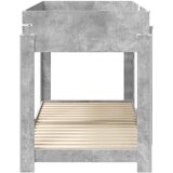 Krevet na kat za djecu Betonski sivi 90 x 200 cm | Eponuda.com