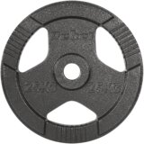 Rebel Active olimpijski uteg od lijevanog željeza 25 kg, rupa 51 mm, ploča s ručkama | shoptok.hr