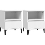 Maison Chic Dvo delni komplet Nočne omarice - Nočne mize bela 40x35x50 cm, (21690226) | Shoptok.si