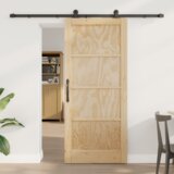 vidaXL klizna vrata s setom pribora "ORKDAL" od čvrstog drveta bor | shoptok.hr