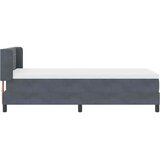 Krevet s opruga kutije Tamno siva 200 x 90 cm Baršun | shoptok.hr