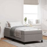 vidaXL Krevet s opruga kutije Krem, Crna 90 x 200 cm | shoptok.hr