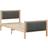 vidaXL Kovinska posteljna konstrukcija rjava in temno siva 90 x 200 cm, (5000084570) Cene