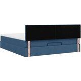 vidaXL Otomanski posteljni okvir z vzmetnico moder 180x200 cm blago, (21653227) | Shoptok.si