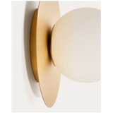 Kave Home Bijela/u zlatnoj boji zidna lampa ø 25 cm Brisia – | shoptok.hr