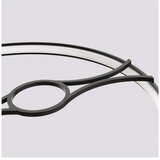 Thoro Črna aluminijasta LED viseča svetilka &amp;oslash; 78 cm RIO &amp;ndash; Slike