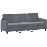vidaXL Trosed temno siv 180 cm žamet | Shoptok.si