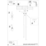  Obesna svetilka PASTELO 2 zlata, (21347990) | Shoptok.si