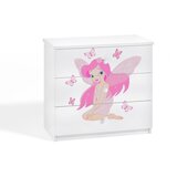  Dječja komoda - Zvončica-Bijela | shoptok.hr