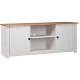 The Living Store TV omarica bela 120x40x50 cm trdna borovina Panama Range - TV Omarica, (21375852) Cene