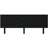 vidaXL Uzglavlje za krevet crni 204x6x82,5 cm od masivne borovine | shoptok.hr