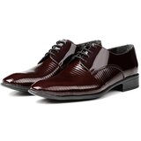 Ducavelli Shine Genuine Leather Men's Classic Shoes Claret Red Cene