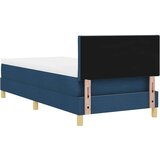  LED Box Spring Krevet s madracem Plava 90 x 200 cm tkanina - Plava 90 x 200 cm Dizajn dijamantskih blokova | shoptok.hr