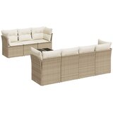  8-dijelni set vrtnih sofa od poliratana s jastucima bež | shoptok.hr