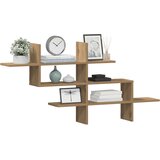  Zidna polica boja hrasta 124,5x18x60,5 cm konstruirano drva | Eponuda.com