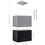  Viseća otočna napa sa senzorom na dodir LCD 55 cm čelična | shoptok.hr