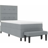  s opruga kutije Svijetlo siva 90 x 200 cm tkanina | shoptok.hr