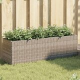  Vrtna sadilica s 3 posude siva 105 x 30 x 32 cm od poliratana | shoptok.hr
