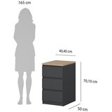 Tvilum Temno siva nočna omarica Naia – | Shoptok.si