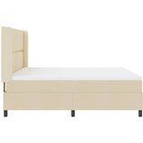  Krevet s opruga kutije s jastukom Krema 200 x 180 cm tkanina | shoptok.hr