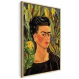  Slika - Frida Kahlo – Self-Portrait with Bonito 80x120 U prirodnom drvenom okviru | shoptok.hr