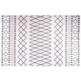 vidaXL Pralna preproga 160x230 cm črna in bela protizdrsna | Shoptok.si